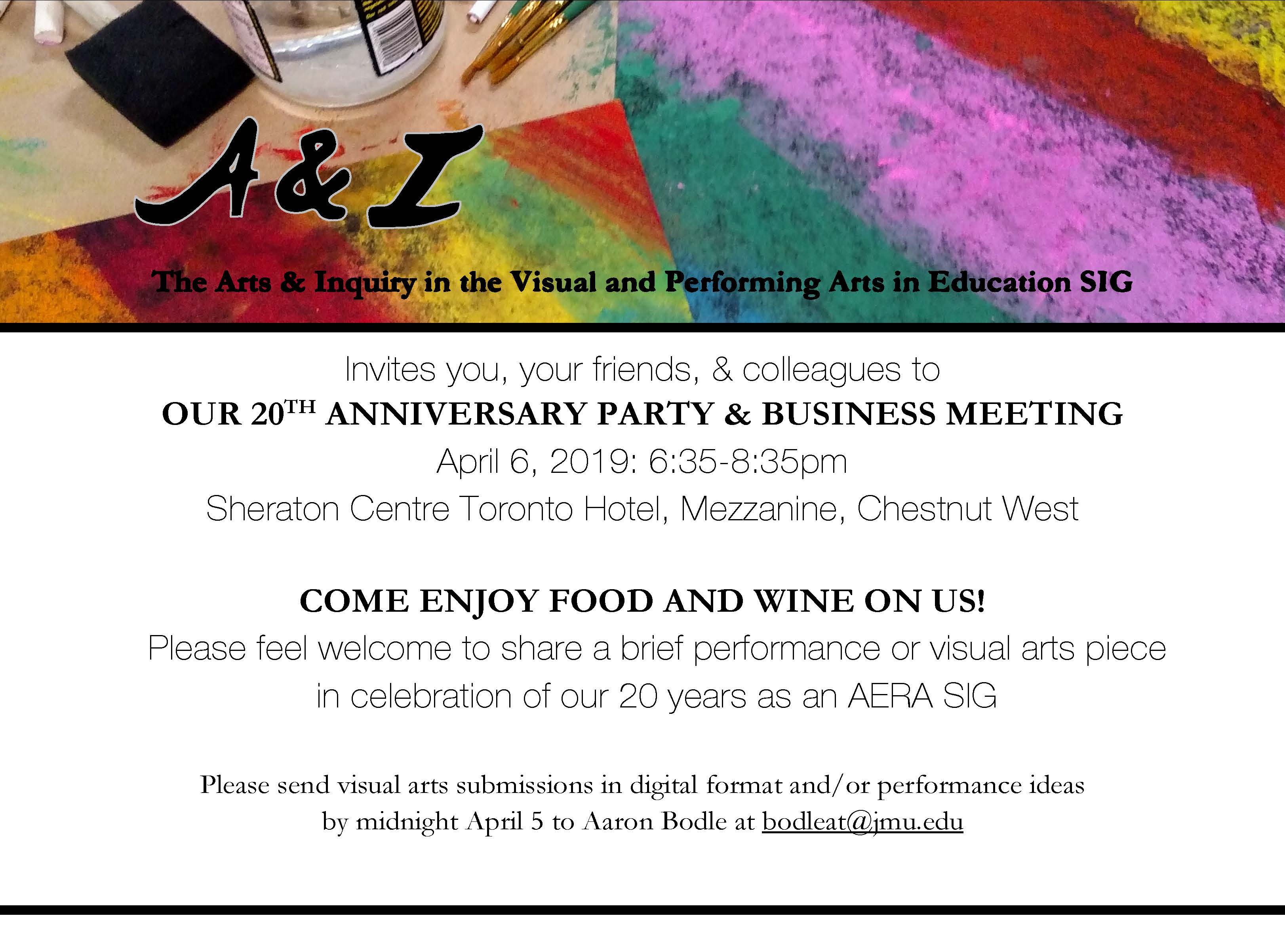 20th Anniversary Party and Business Meeting A&I SIG invite_Page_1636880930242458329